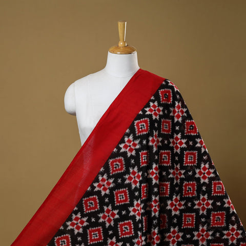 Telia rumal handloom cotton pochampally double ikat fabric