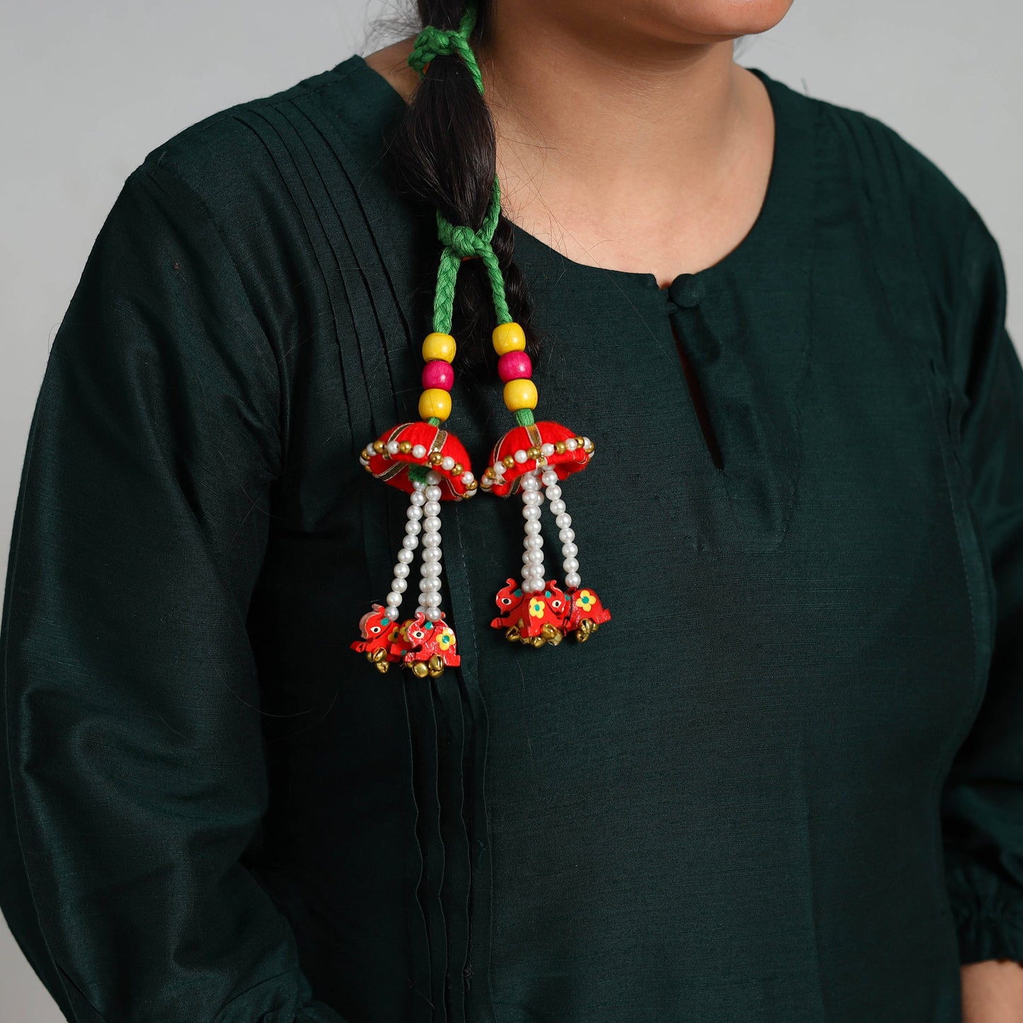  Thread Braided & Bead Work Hair Parandi 