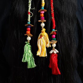  Thread Braided & Shell Work Hair Parandi