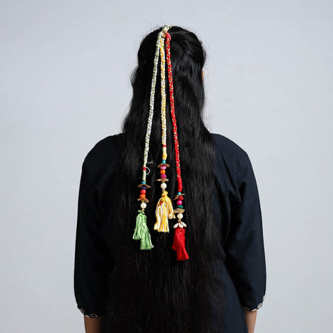  Thread Braided & Shell Work Hair Parandi