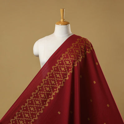 Thread buti cotton fabric with jamdani border 01