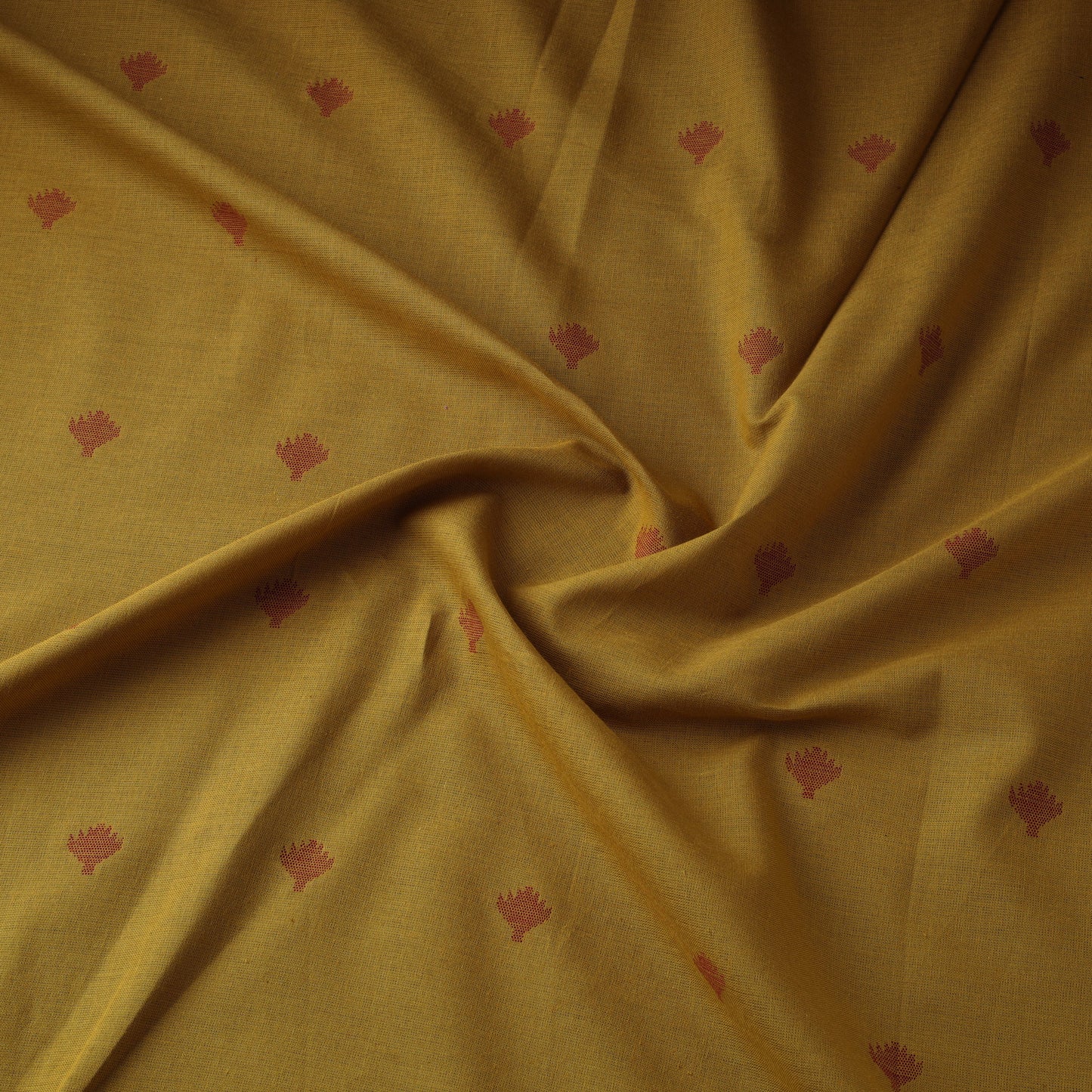 Thread buti cotton fabric with jamdani border 03