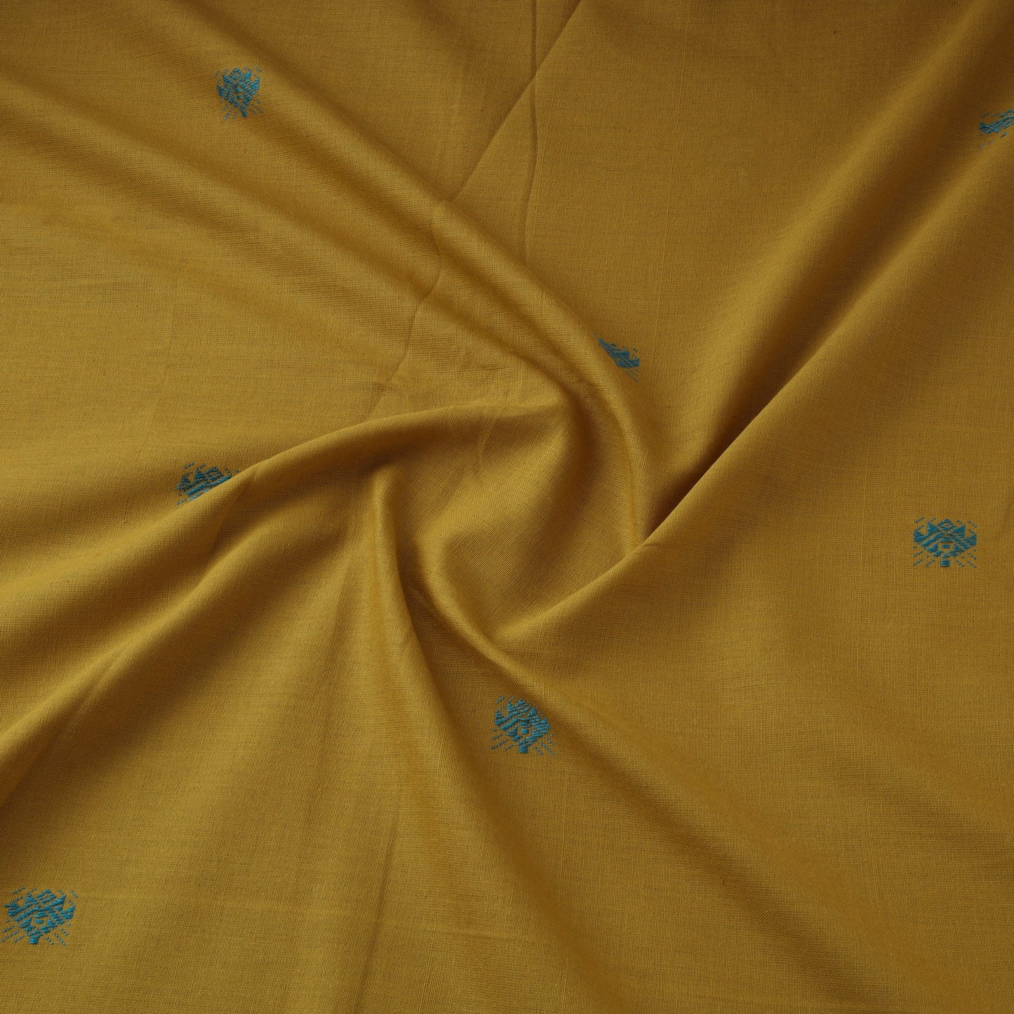 Thread buti cotton fabric with jamdani border 14