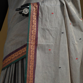 Thread buti cotton kanchipuram saree with border 55