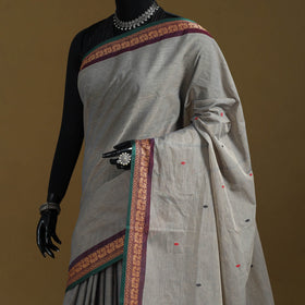 Thread buti cotton kanchipuram saree with border 55