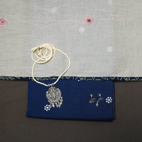 Thread buti cotton plain 2pc unstitched dress material