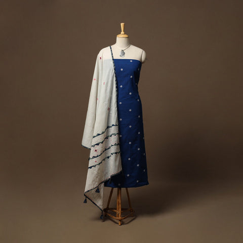 Thread buti cotton plain 2pc unstitched dress material