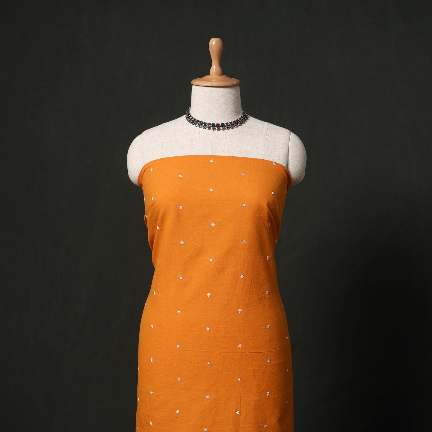 Thread buti cotton plain 2pc unstitched dress material
