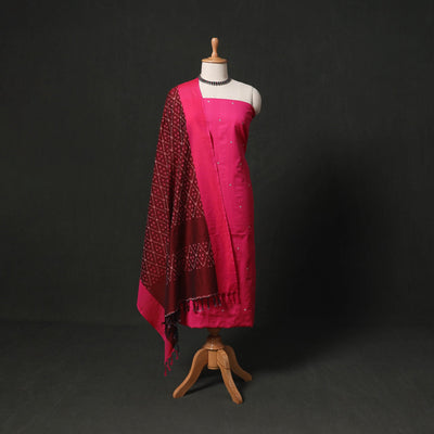 Thread buti cotton plain 2pc unstitched dress material