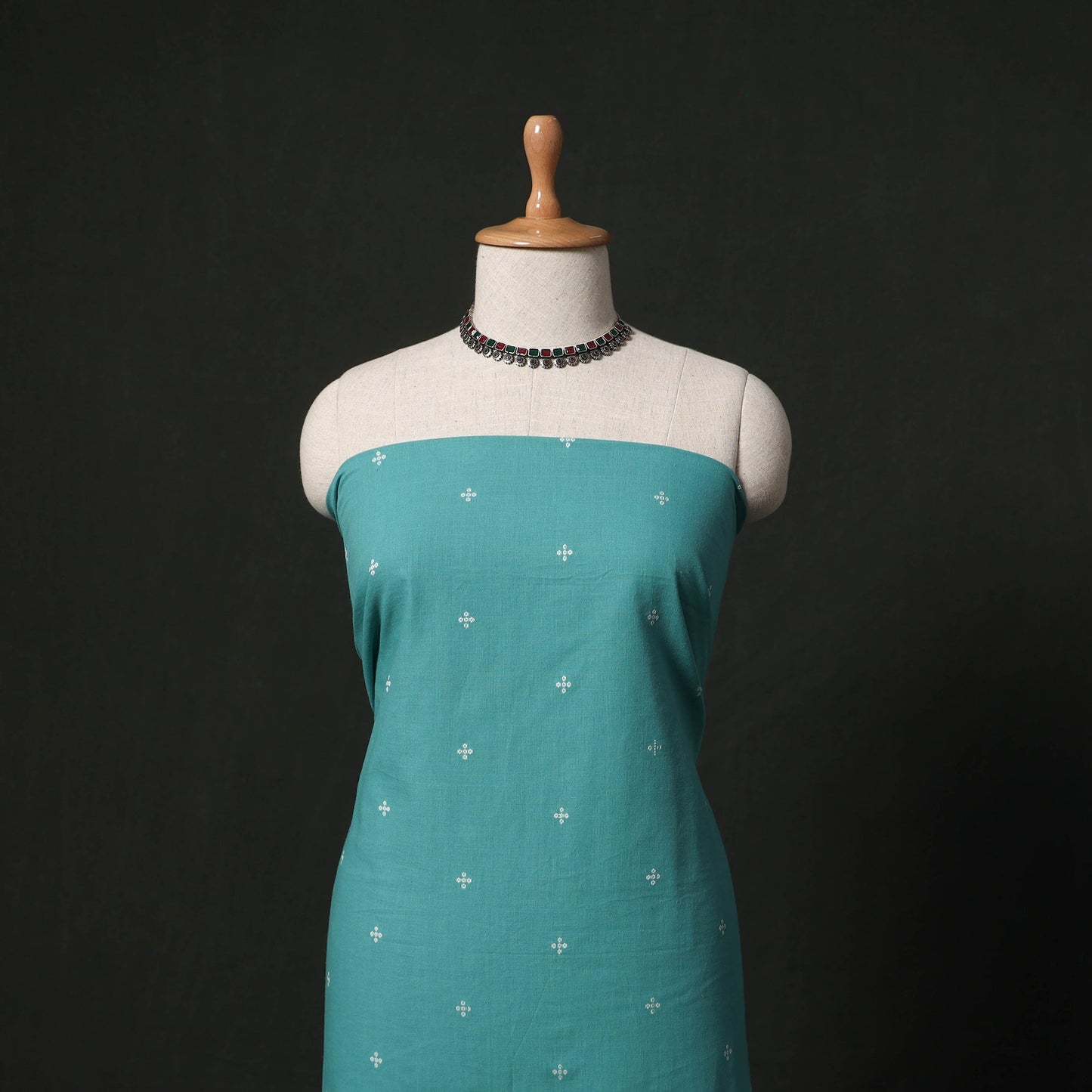Thread buti cotton plain 2pc unstitched dress material