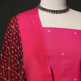 Thread buti cotton plain 2pc unstitched dress material