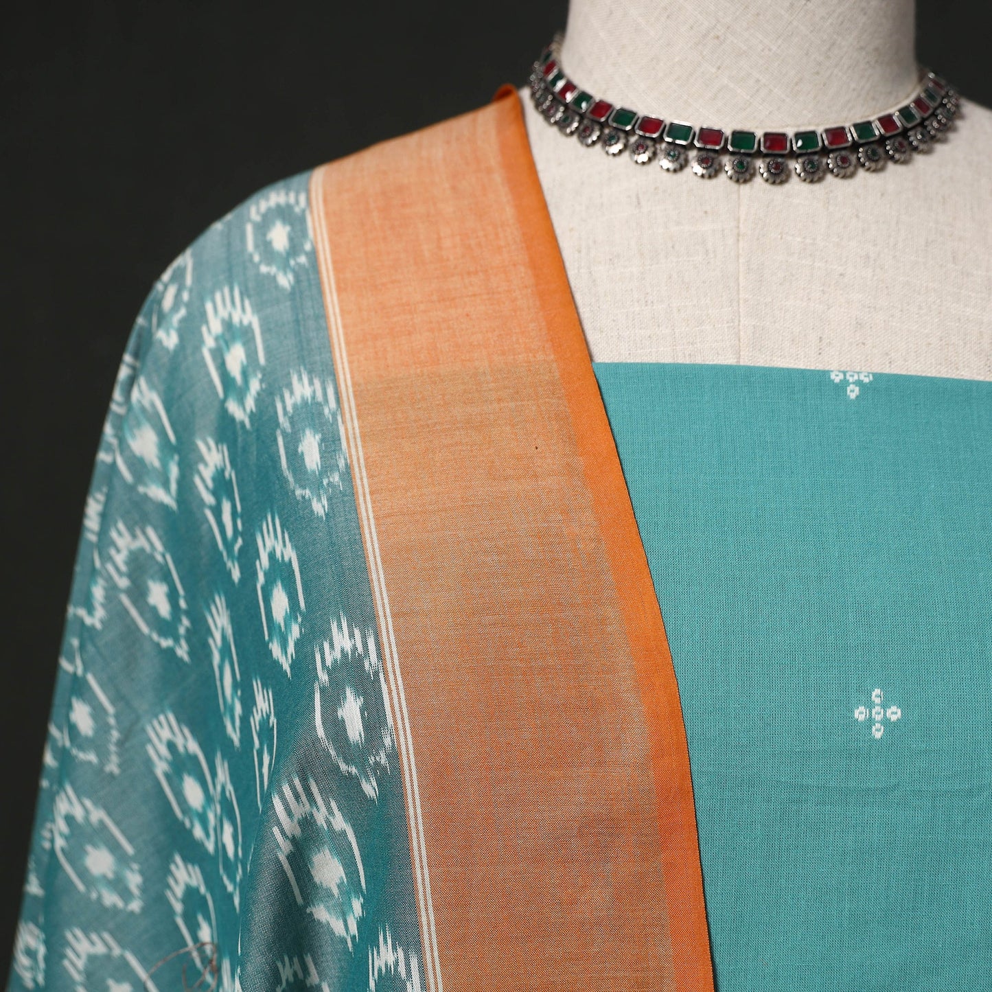 Thread buti cotton plain 2pc unstitched dress material