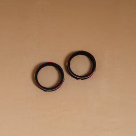 Thread kundan work handmade bangle (set of 2) 02