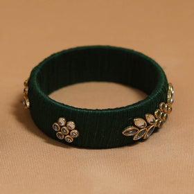 Thread kundan work handmade bangle so2 (size - 2-4) 07