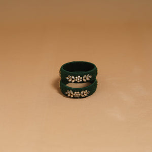 Thread kundan work handmade bangle so2 (size - 2-4) 07