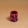 Thread kundan work handmade bangle so4 (size - 2-4) 15