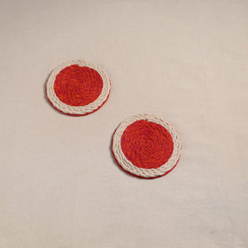 Thread work handcrafted coaster (set of 2) 01