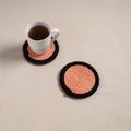 Thread work handcrafted coaster (set of 2) 05