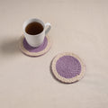Thread work handcrafted coaster (set of 2) 08