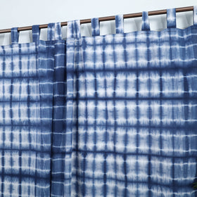 Tie & dye cotton shibori curtain for window (set of 2) 40