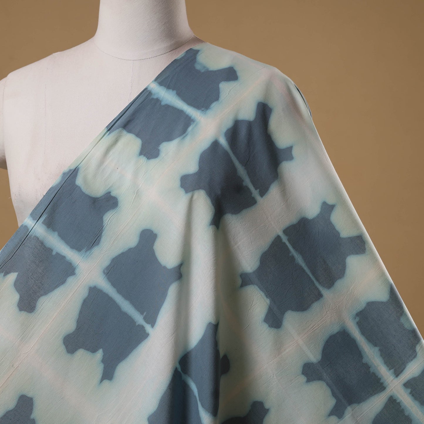 Tie-dye cotton shibori fabric 31 - handcrafted