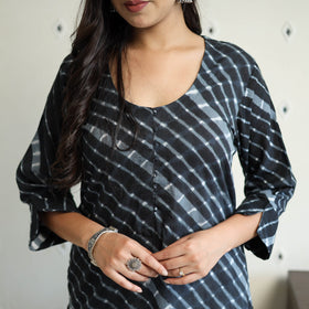Tie-Dye Cotton Straight Leheriya Kurta