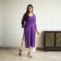 Tie-Dye Cotton Straight Leheriya Kurta