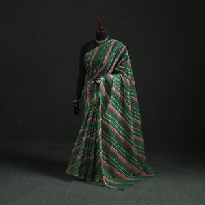Tie-dye kota doria cotton leheriya saree 19 - handcrafted