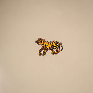 Tiger - tholu bommalata leather puppet fridge magnet 15
