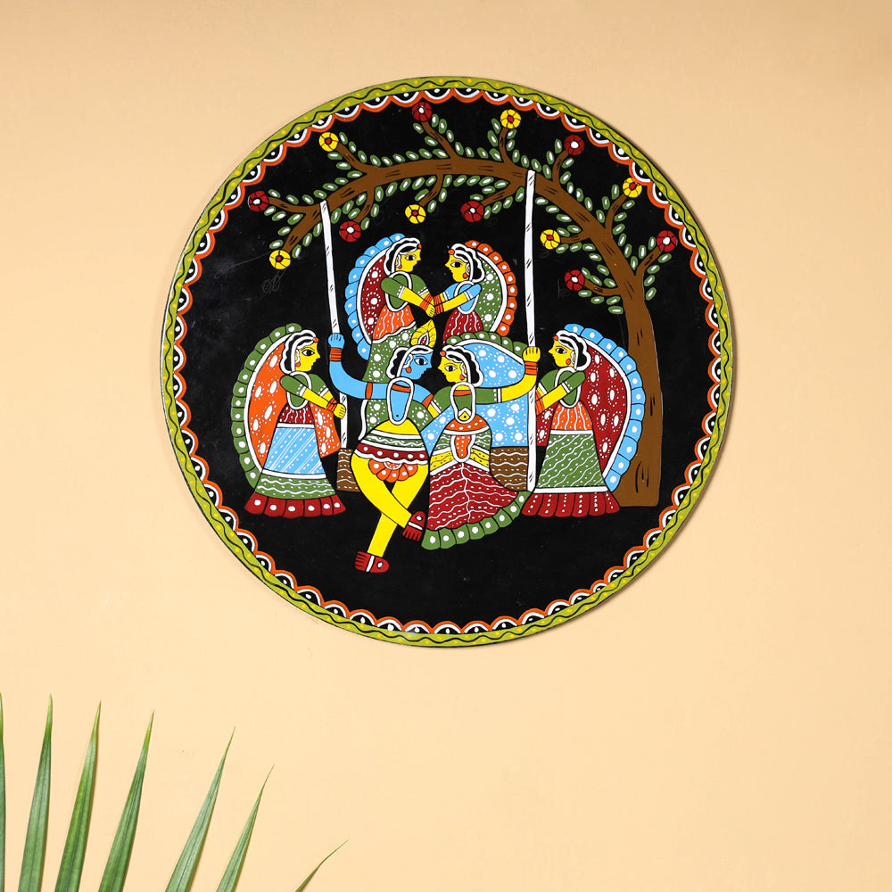  Tikuli Art Handpainted Wooden Wall Hanging 