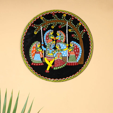  Tikuli Art Handpainted Wooden Wall Hanging 
