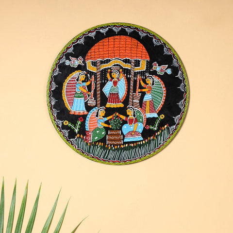  Tikuli Art Handpainted Wooden Wall Hanging 