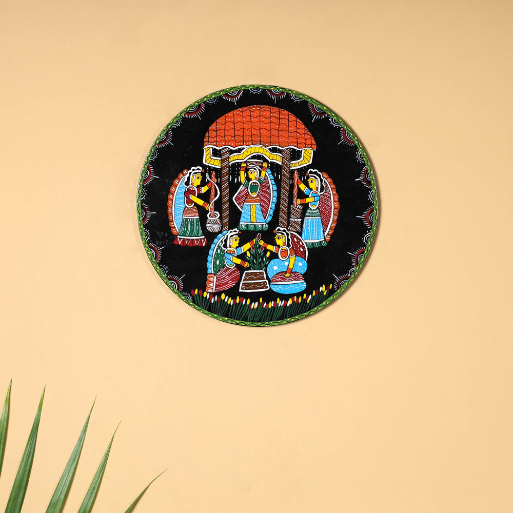 Tikuli Art Handpainted Wooden Wall Hanging 