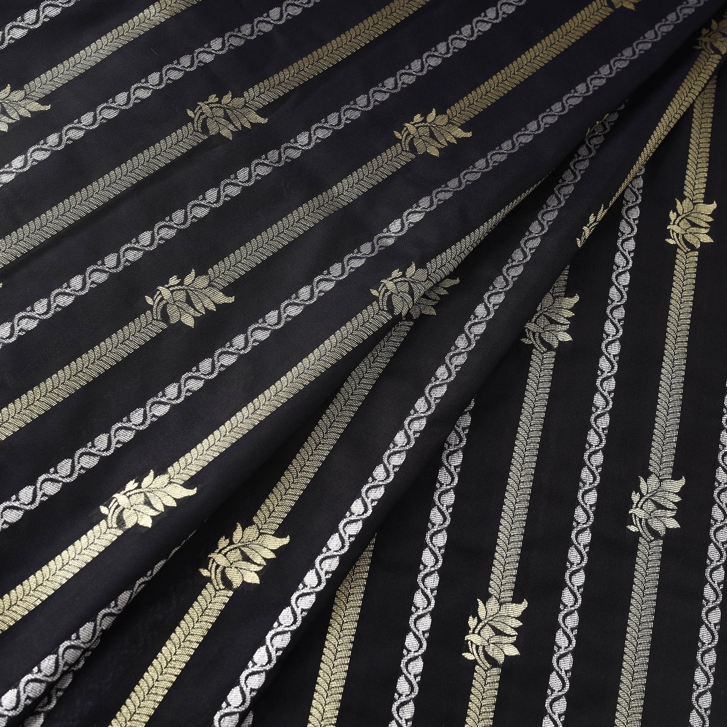 Tissue zari meena work viscose banarasi fabric 15