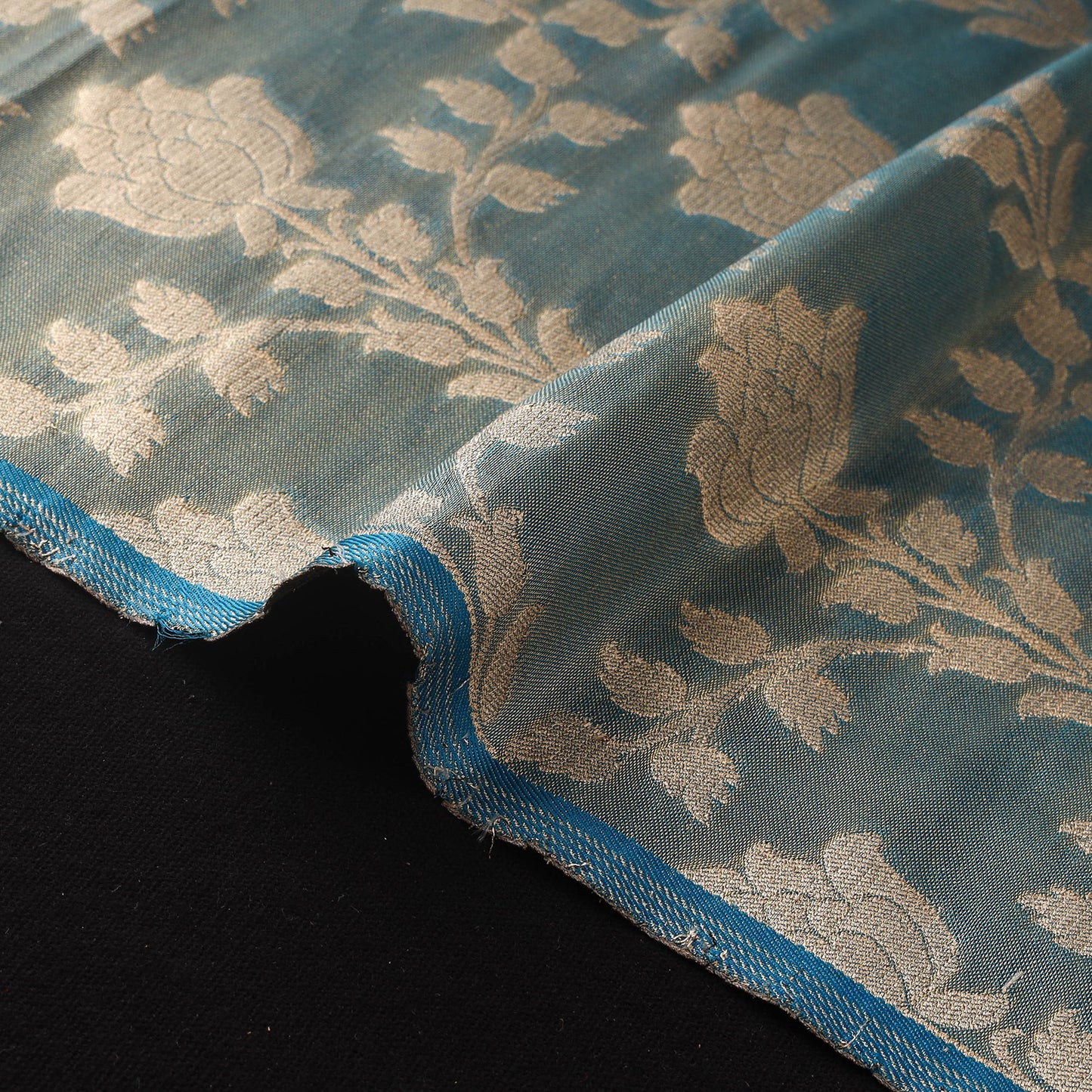 Tissue zari meena work viscose banarasi fabric 16