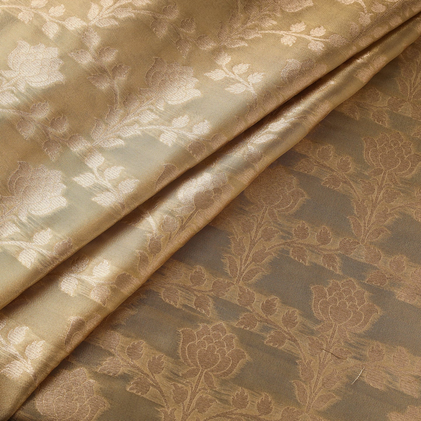 Tissue zari meena work viscose banarasi fabric 17