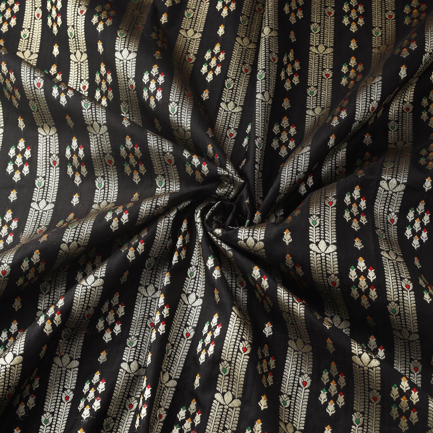 Tissue zari meena work viscose banarasi fabric 20