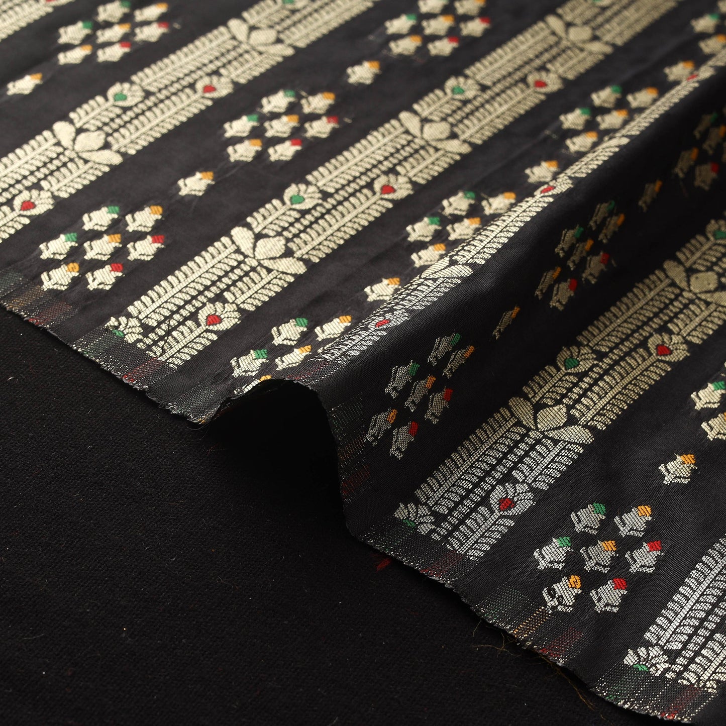 Tissue zari meena work viscose banarasi fabric 20