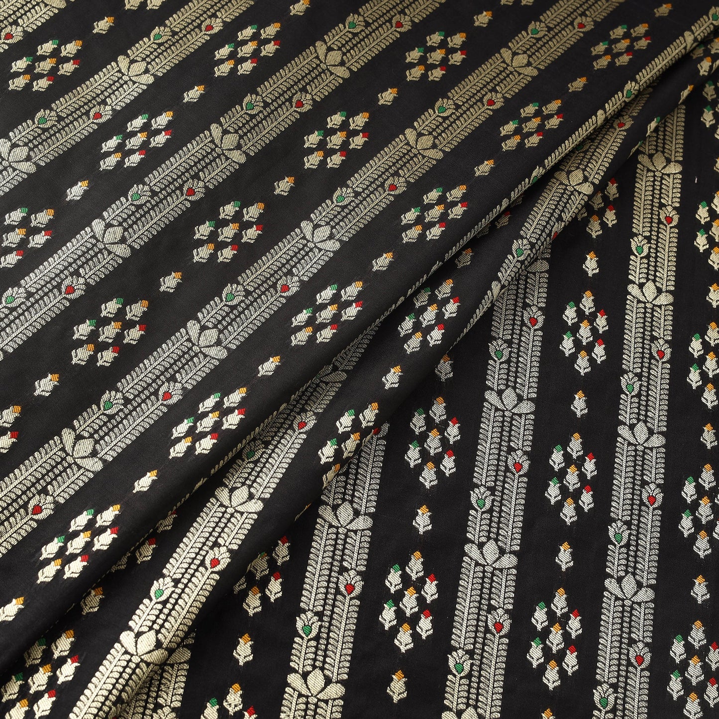 Tissue zari meena work viscose banarasi fabric 20