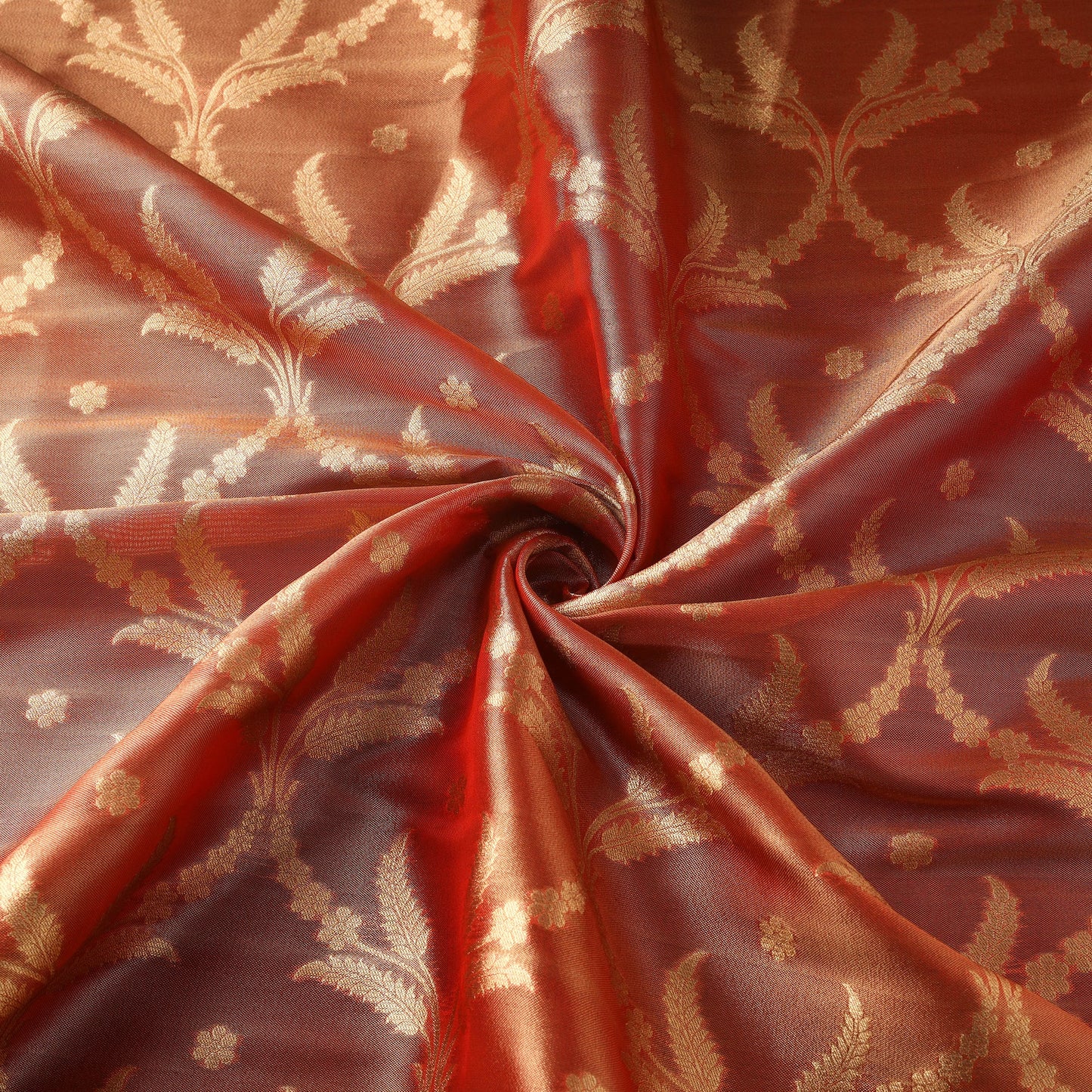 Tissue zari meena work viscose banarasi fabric 21