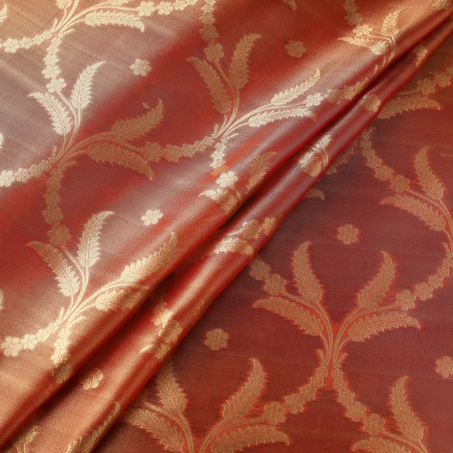 Tissue zari meena work viscose banarasi fabric 21