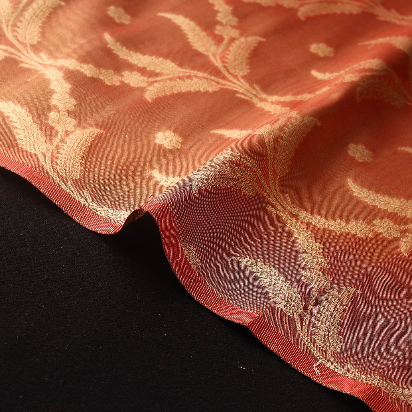 Tissue zari meena work viscose banarasi fabric 21