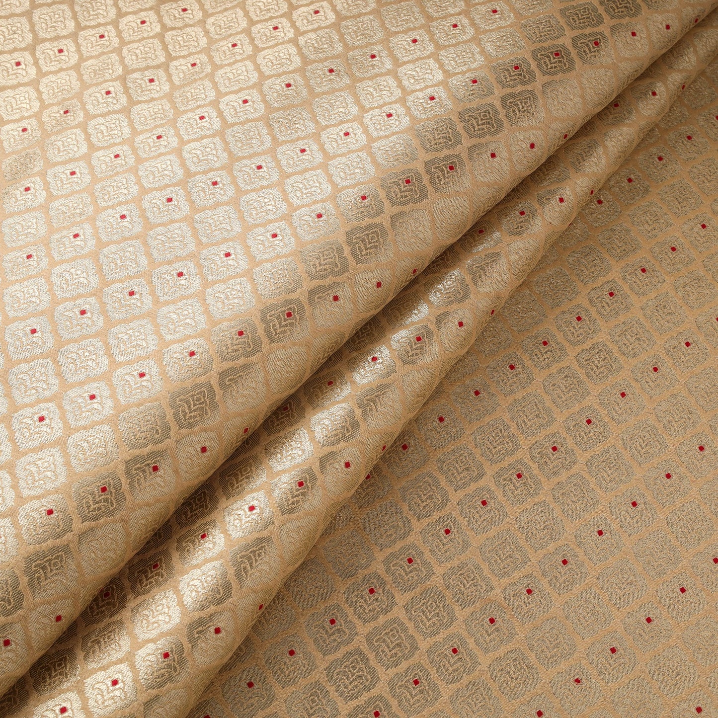 Tissue zari meena work viscose banarasi fabric 22