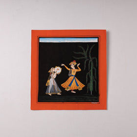  Traditional Basohli Painting by Vishwasthali (12 x 11 in)  Online in India 