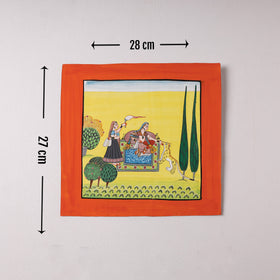  Traditional Basohli Painting by Vishwasthali (12 x 11 in)  Online in India 