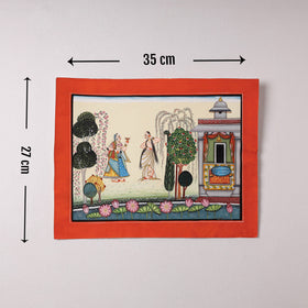  Traditional Basohli Painting by Vishwasthali (12 x 11 in)  Online in India 