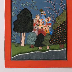  Traditional Basohli Painting by Vishwasthali (11 x 9 in) Online in India 