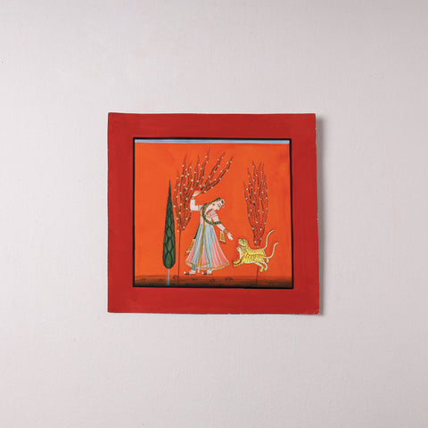  Traditional Basohli Painting by Vishwasthali (11 x 9 in) Online in India 