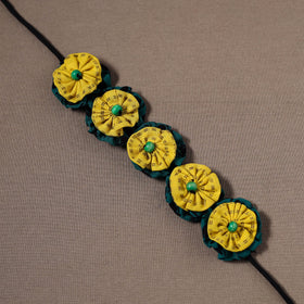  Traditional Handmade Fabart Green Sadabahar Gajra