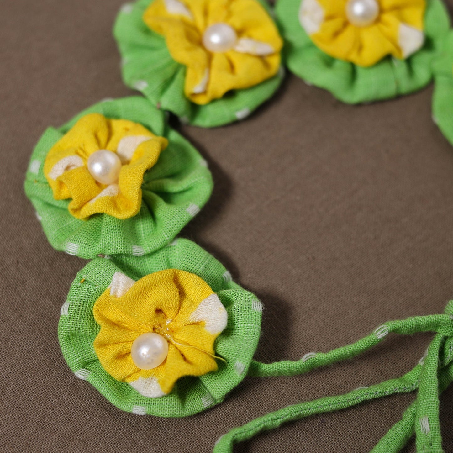  Traditional Handmade Fabart Hara Genda Gajra